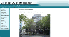 Desktop Screenshot of dr-blaettermann.de